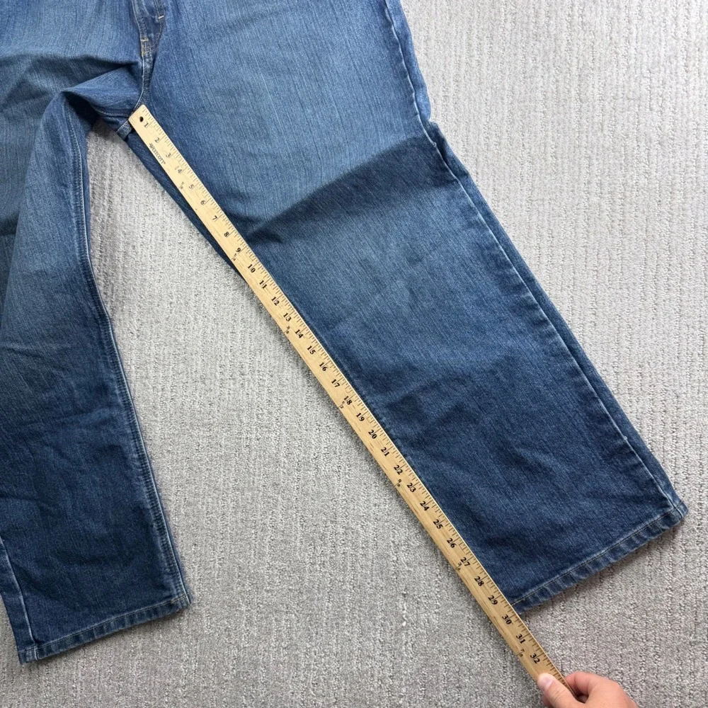 Ariat Rebar M4 Relaxed Boot Cut Jeans Mens Size 42x30 Blue Denim Workwear